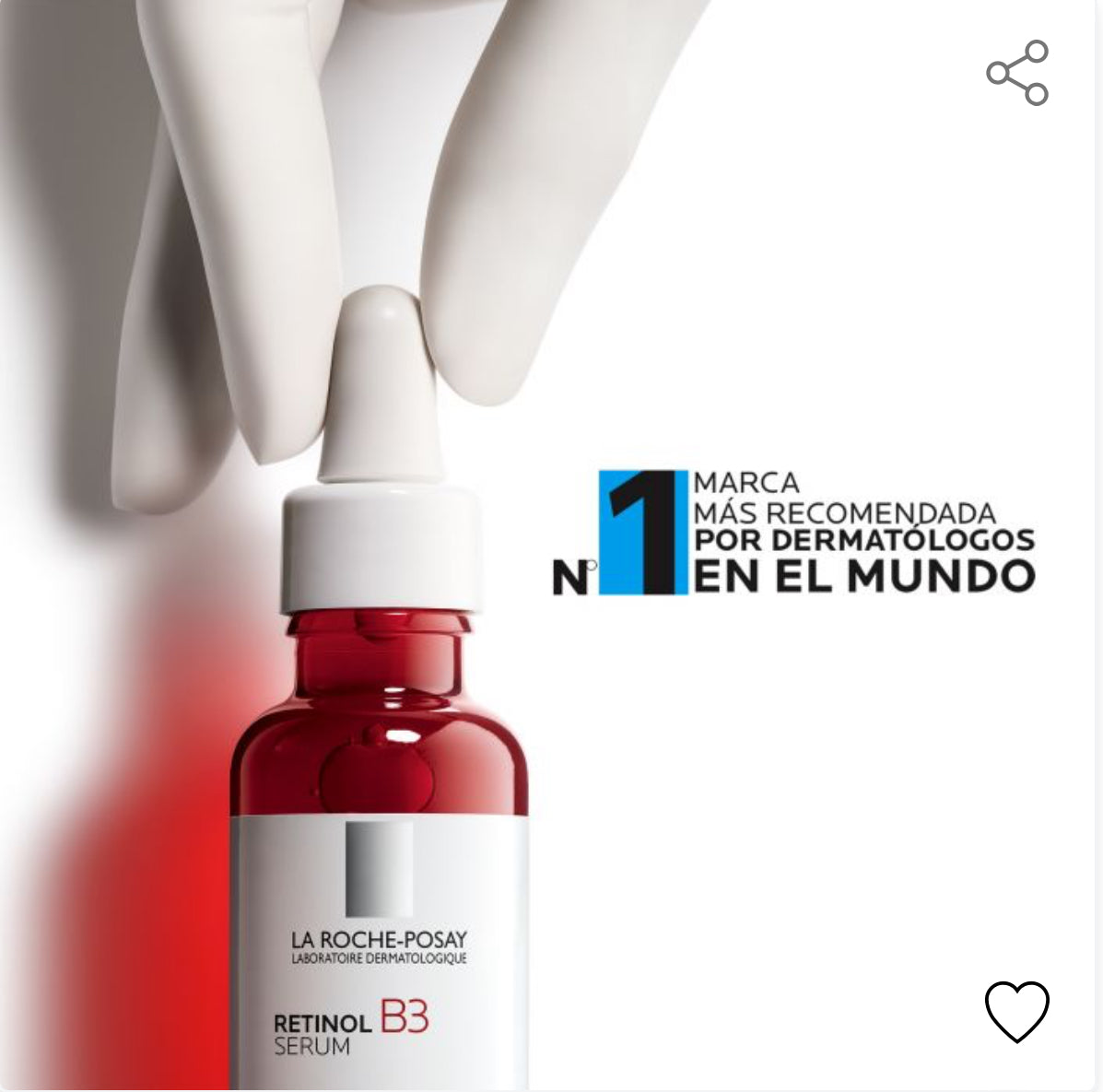 RETINOL B3 SÉRUM | 30ml
Sérum dermatológico renovador y rejuvenecedor La Roche-Posay